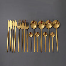 Charger l&#39;image dans la galerie, Best Kouzina - Couverts ST-Gold™ | Ensemble de couverts 16 pièces
